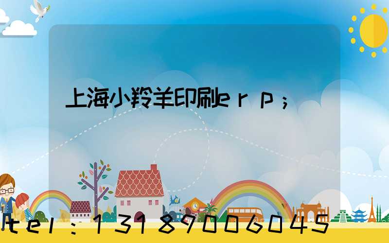 上海小羚羊印刷erp