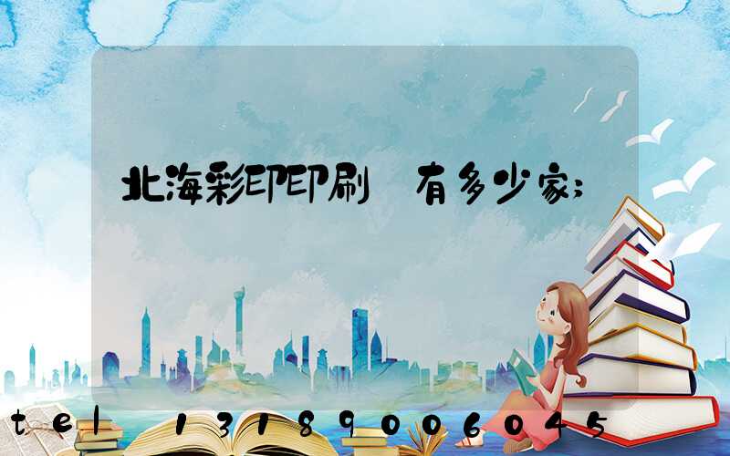 北海彩印印刷廠有多少家