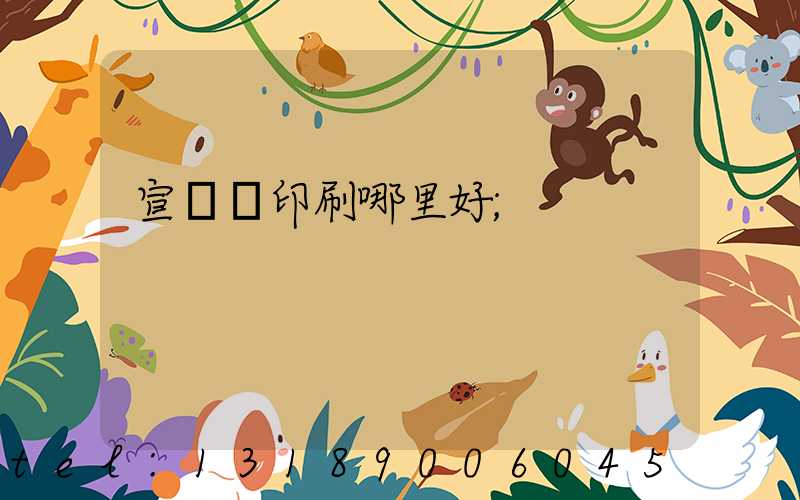 宣傳冊印刷哪里好