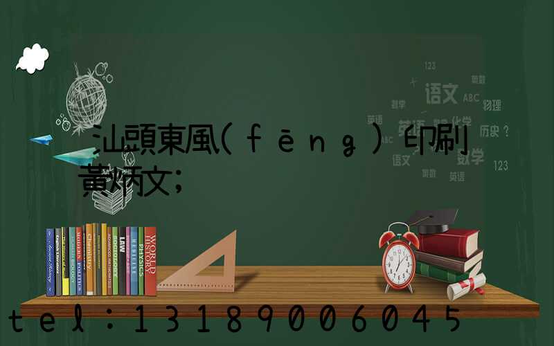 汕頭東風(fēng)印刷黃炳文